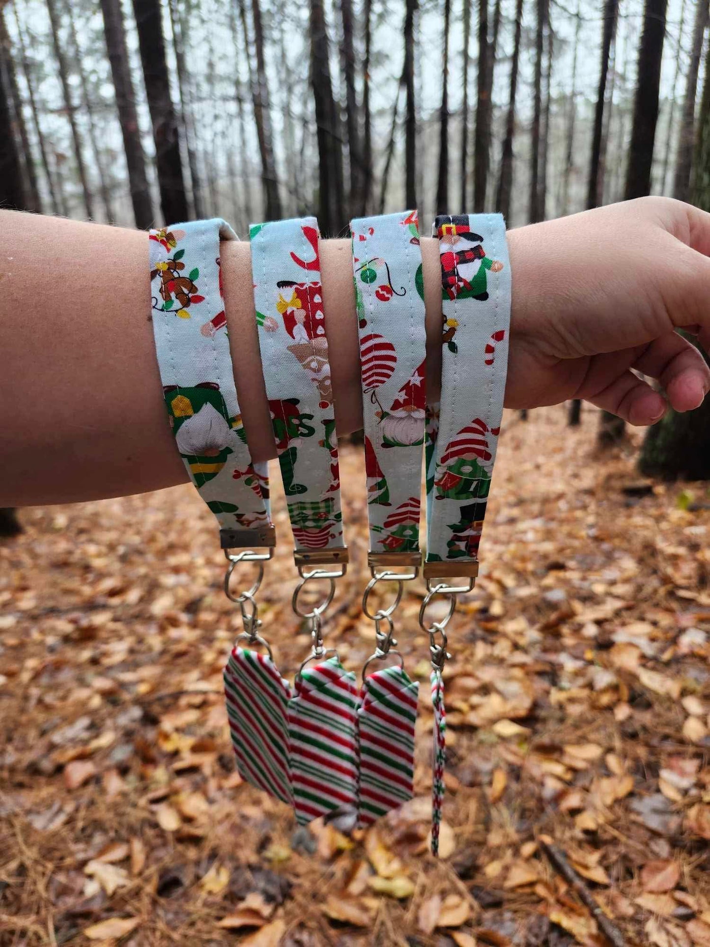 Christmas Gnome Wristlets