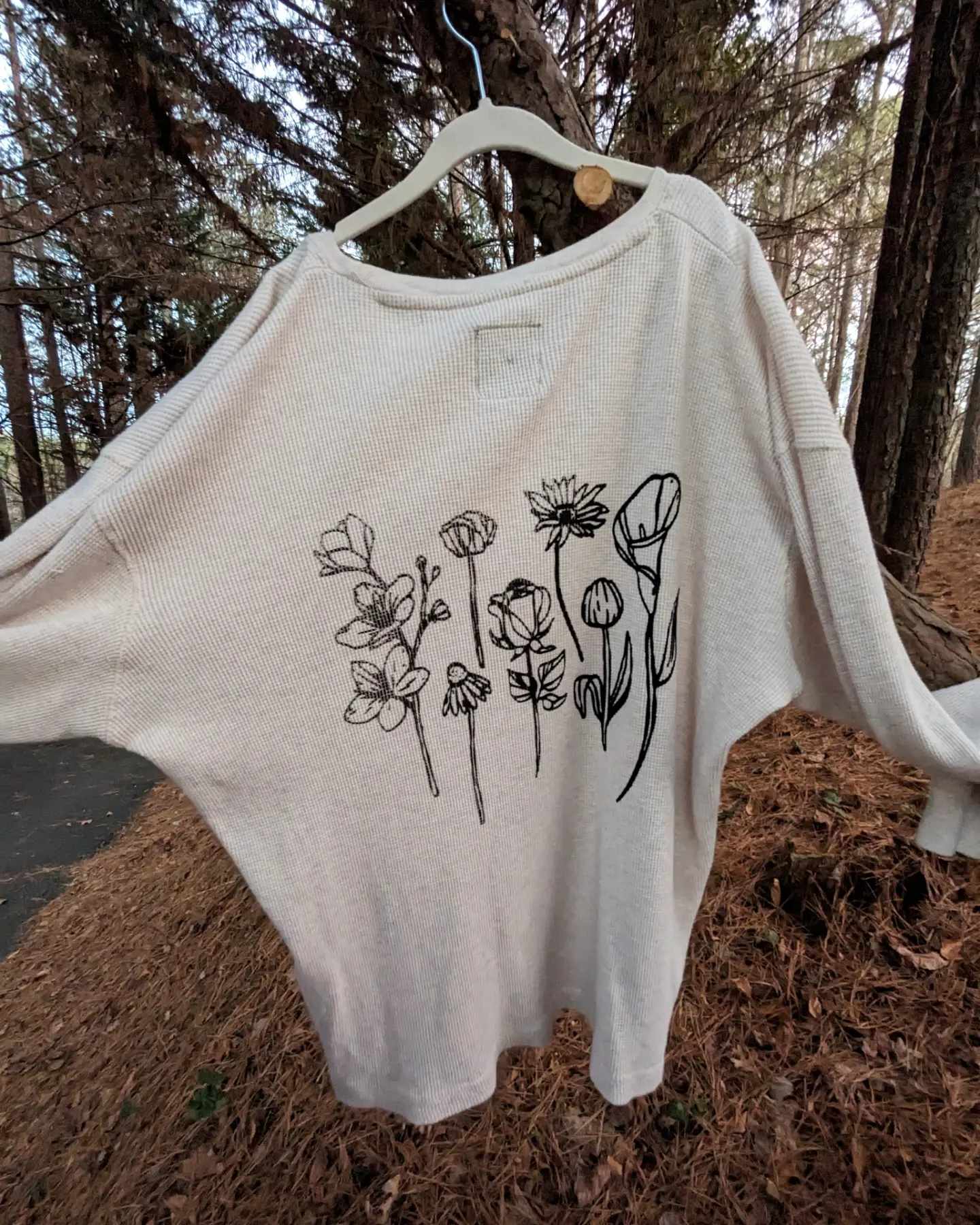 Long sleeve waffle knit Size Medium