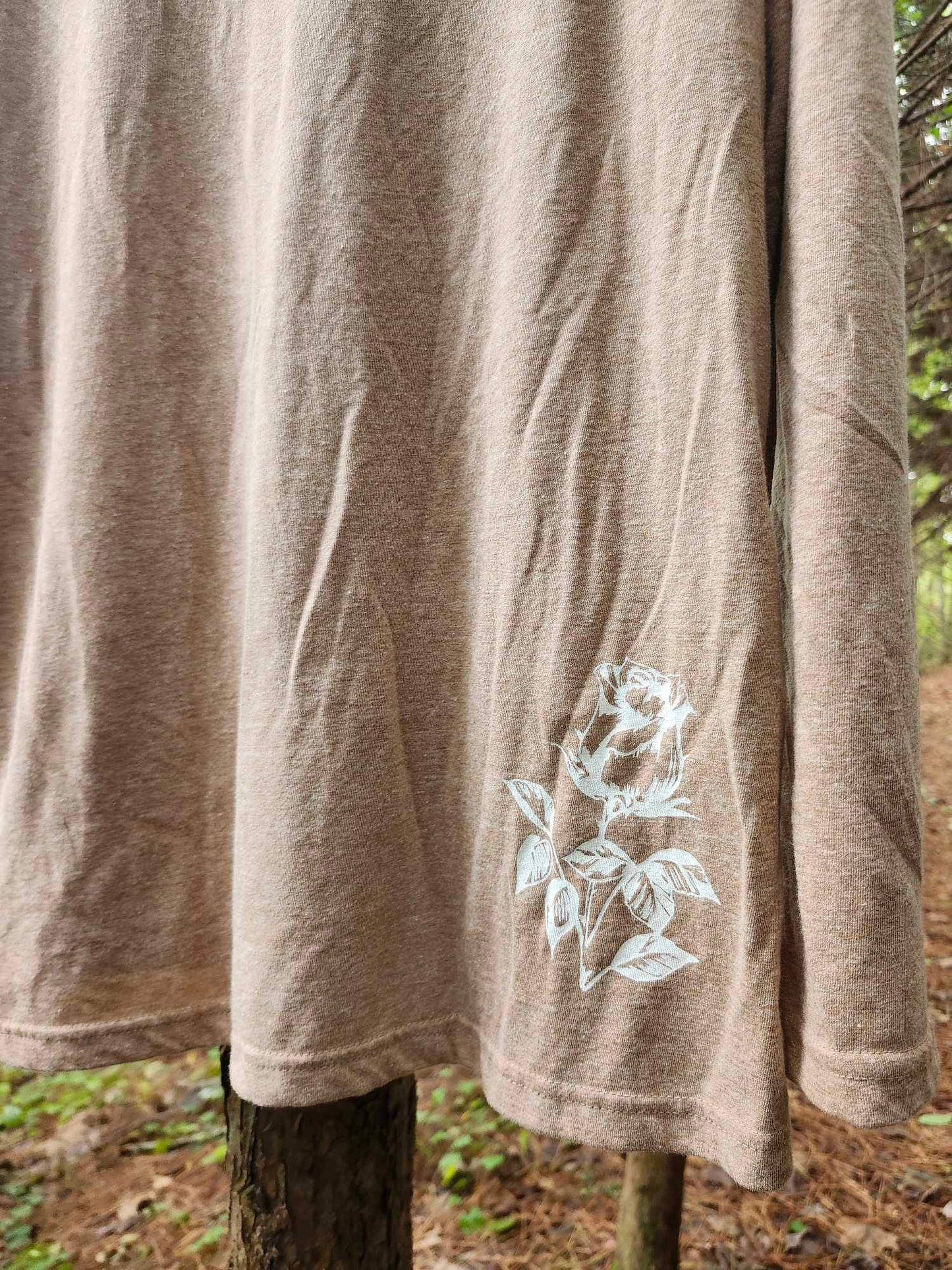 Long sleeve 2XL Rose print