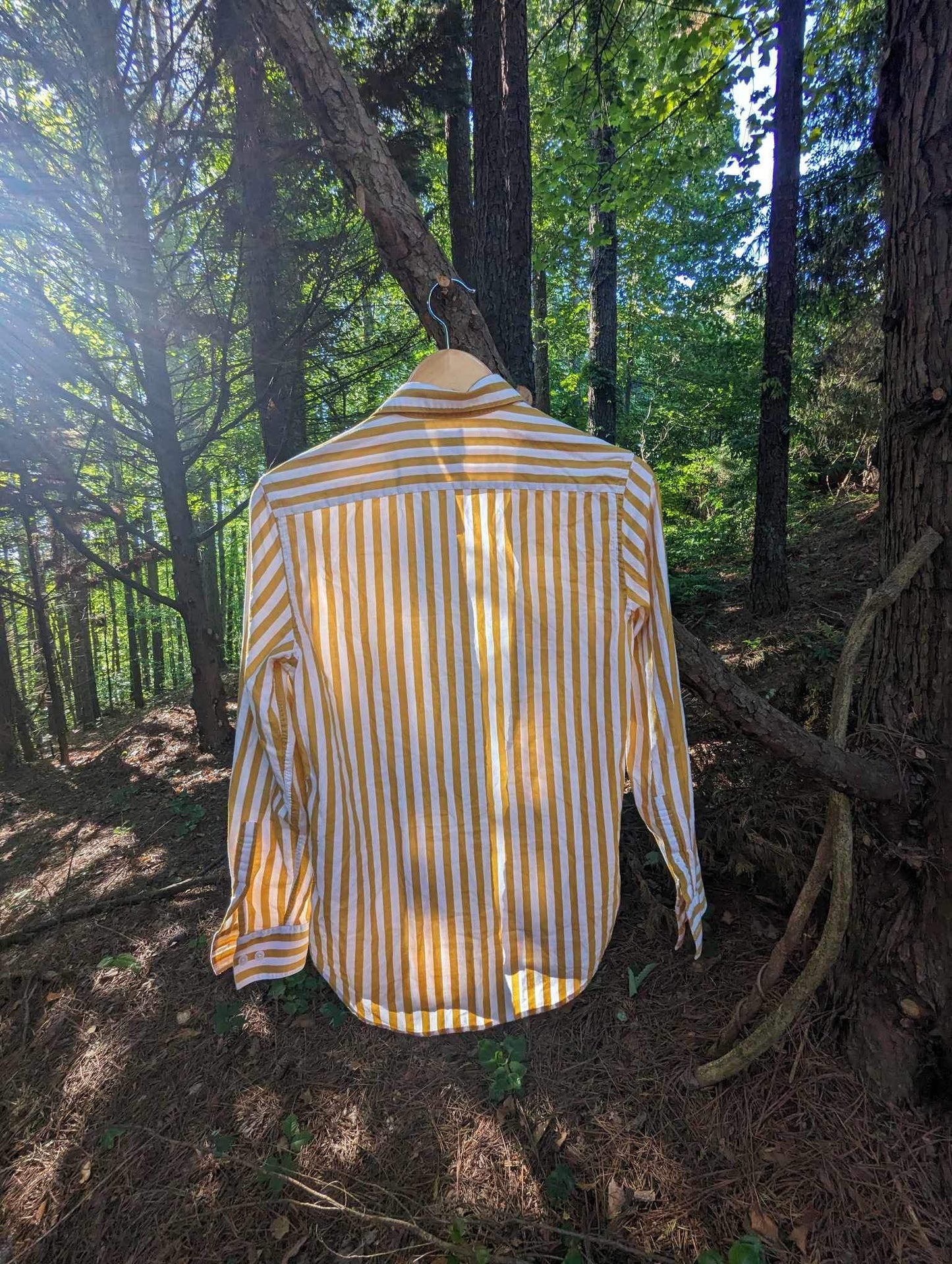 Long Sleeve Striped Button Up, Size XS